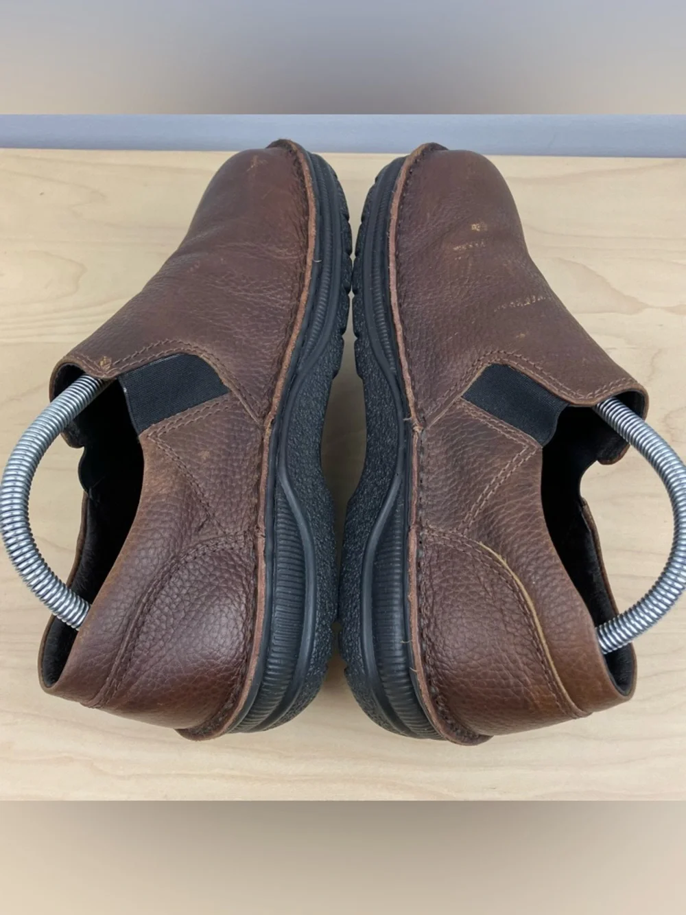 Naot Men’s Size 8.0 (W10) Eiger Brown Leather Slip On Loafer Shoes Clogs